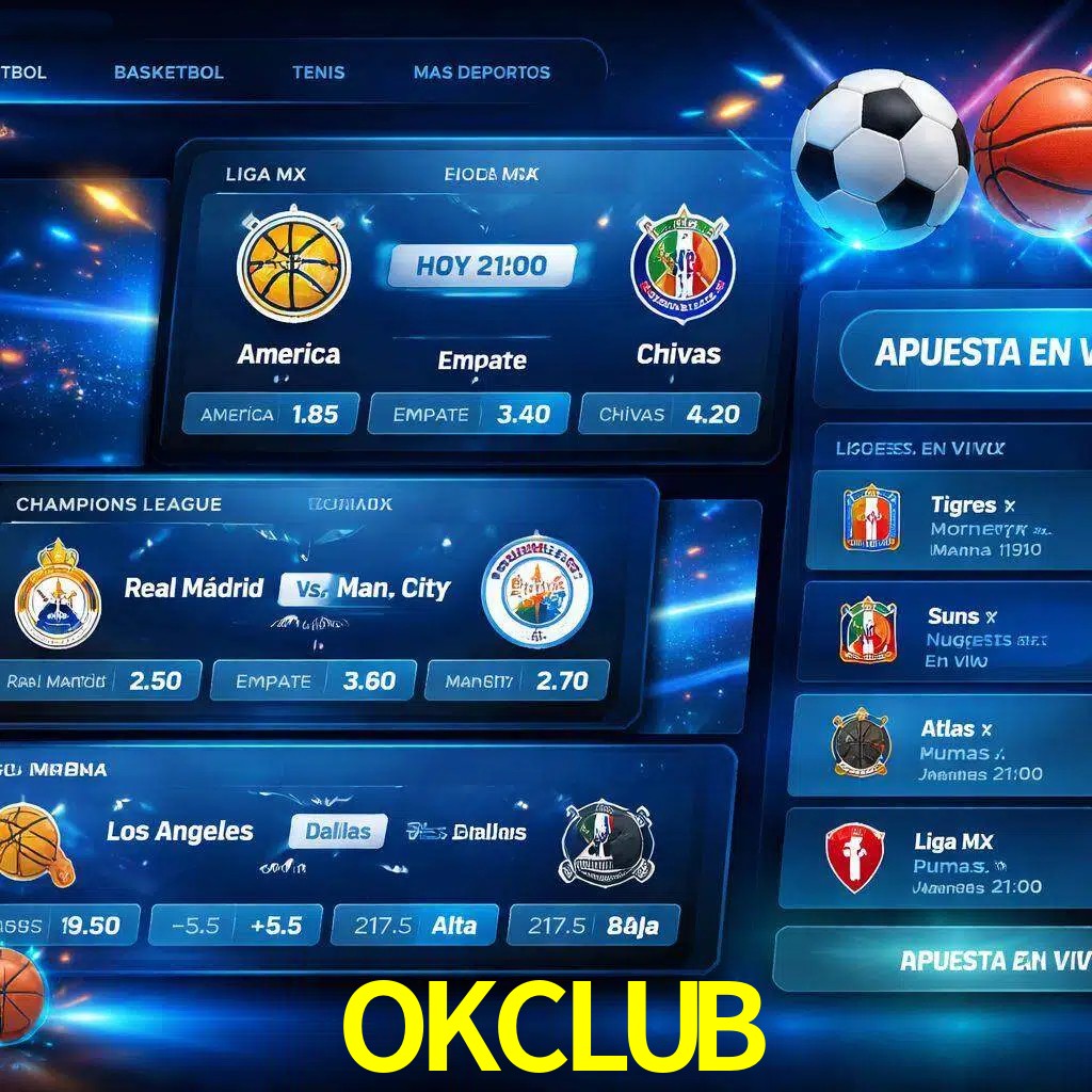 Mercados de apuestas deportivas OKCLUB para jugadores en México
